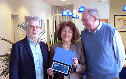 Danke-Plakette GET 2014, Karin Stitz