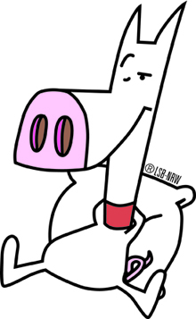 Grafik 'innerer Schweinehund' vom LSB NRW