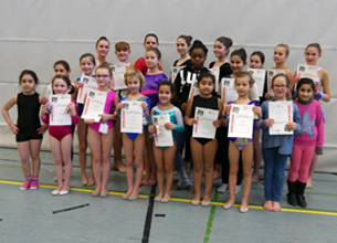 Stadtmeisterschaften Gymnastik 2017, Gymnastinnen WK I