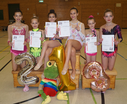 Stadtmeisterschaften Gymnastik K-Übungen, ETB-Gymnastinnen