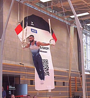 WM GT 2025 2te Quali, Artur Sahakyan an den Ringen